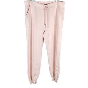 Chico’s Zenergy Cotton Cashmere Cozy Jogger Pant Pale Dogwood NEW